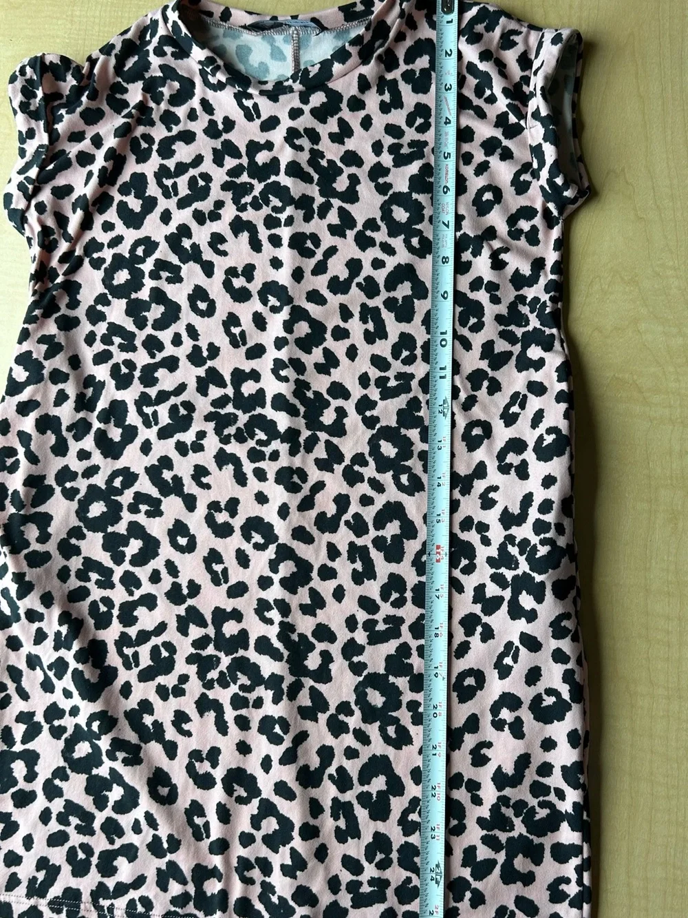 Brigitte Brianna Kids Girls Size 8 Pink Leopard Print Modest Shift Dress